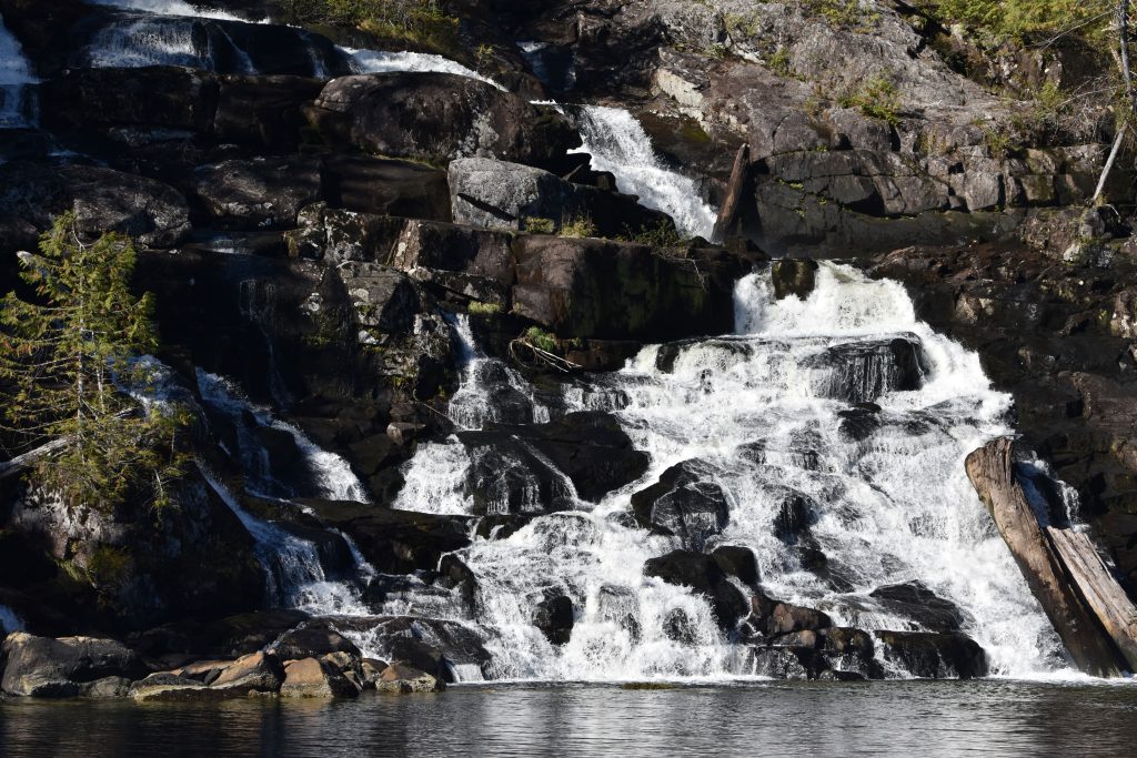 Butedale Falls viewed from Wilderness Discoverer